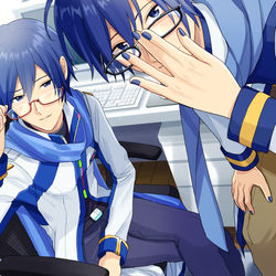 This is a pixiv picture whose title is めがね.