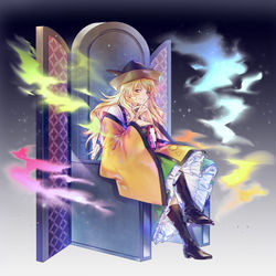 This is a pixiv picture whose title is 摩多羅隠岐奈.