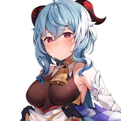 This is a pixiv picture whose title is 甘雨.