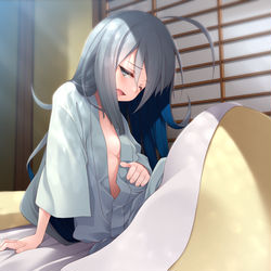 This is a pixiv picture whose title is 寝起きよしも.