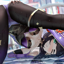 This is a pixiv picture whose title is Mona.