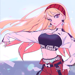 This is a pixiv picture whose title is ガールクラッシュ.