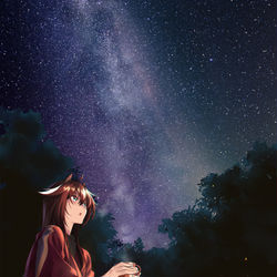 This is a pixiv picture whose title is Meteor.