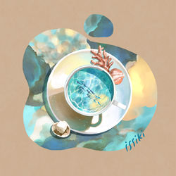 This is a pixiv picture whose title is 水たまりと紅茶4.