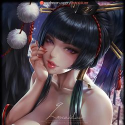 This is a pixiv picture whose title is [Dead or Alive]Nyotengu_Preview.