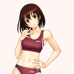 This is a pixiv picture whose title is 陸上選手.