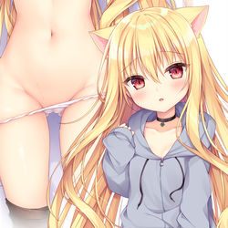 This is a pixiv picture whose title is ねこみみ.