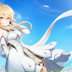 This is a pixiv picture whose title is 旅人🥰.