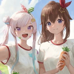 This is a pixiv picture whose title is Selfie.