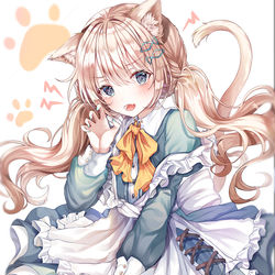 This is a pixiv picture whose title is 猫メイド.