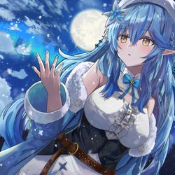 This is a pixiv picture whose title is 横　雪花ラミィ.