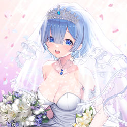 This is a pixiv picture whose title is 『 レムはうれしいです!』.