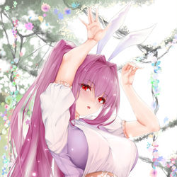 This is a pixiv picture whose title is バニメイドスカサハ先輩.