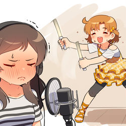 This is a pixiv picture whose title is あんた、可奈が恥ずかしいの？.