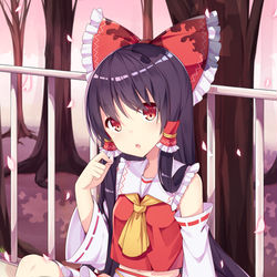 This is a pixiv picture whose title is 霊夢ちゃん.