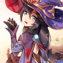 This is a pixiv picture whose title is 原神 モナ.