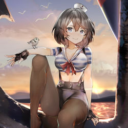 This is a pixiv picture whose title is マリン.