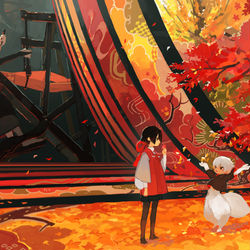 This is a pixiv picture whose title is 四季織々.