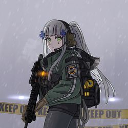 This is a pixiv picture whose title is ポニーテールの416.