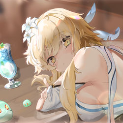 This is a pixiv picture whose title is 🍹.