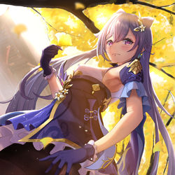 This is a pixiv picture whose title is 刻晴ちゃん.
