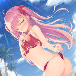 This is a pixiv picture whose title is 「・・・エッチ」.