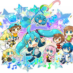 This is a pixiv picture whose title is ミクコレメモリアル本DL版販売中です！.