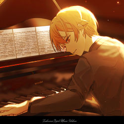 This is a pixiv picture whose title is 演奏会.