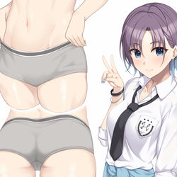 This is a pixiv picture whose title is 浅倉にはボクサータイプのパンツが似合いそう.