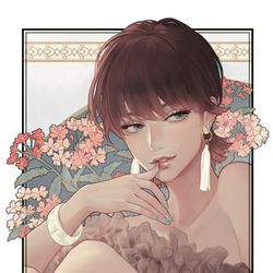 This is a pixiv picture whose title is Verbena.
