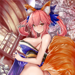 This is a pixiv picture whose title is 玉藻の前　(再掲).