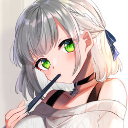 This is a pixiv picture whose title is もぐもぐ.