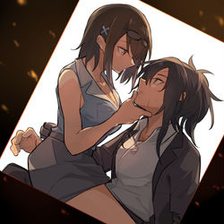 This is a pixiv picture whose title is Angie & Morridow.