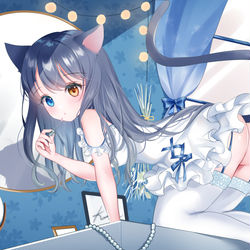 This is a pixiv picture whose title is いたずらなこねこ🐈.