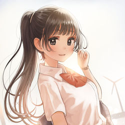 This is a pixiv picture whose title is ポニーテール.