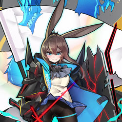 This is a pixiv picture whose title is 全职业制霸的超级精英干员超级卡斯特人阿米娅.