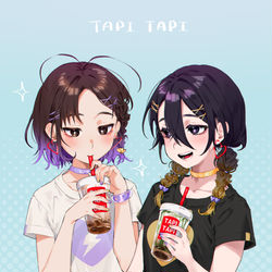 This is a pixiv picture whose title is タピ.