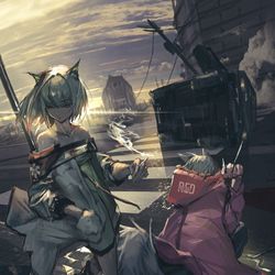 This is a pixiv picture whose title is Kelsey & Red.