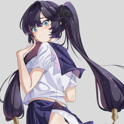 This is a pixiv picture whose title is モナ(原神).