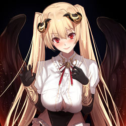 This is a pixiv picture whose title is 堕天使ちゃん♡.