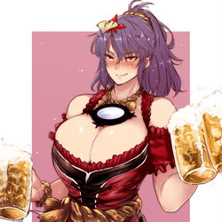 This is a pixiv picture whose title is ディアンドルなポ奈子様.