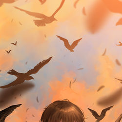 This is a pixiv picture whose title is 悪.