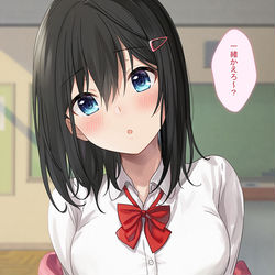 This is a pixiv picture whose title is 放課後話しかけてくる幼馴染ちゃん.