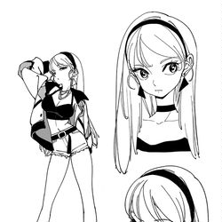 This is a pixiv picture whose title is ガールクラッシュ　キャラ表.