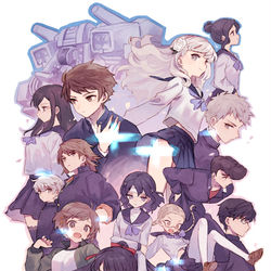 This is a pixiv picture whose title is 十三機兵防衛圏.