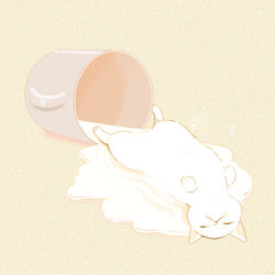 This is a pixiv picture whose title is ミルク.