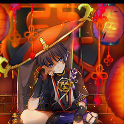 This is a pixiv picture whose title is 散兵.