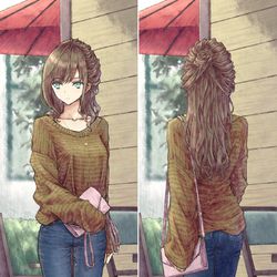 This is a pixiv picture whose title is デニムコーデ.
