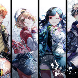 This is a pixiv picture whose title is Vivid BAD SQUAD.