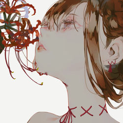 This is a pixiv picture whose title is 花.